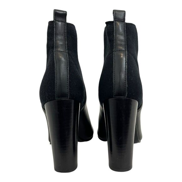 Vince Black Leather Open Toe Ankle Booties - Picture 5 of 7